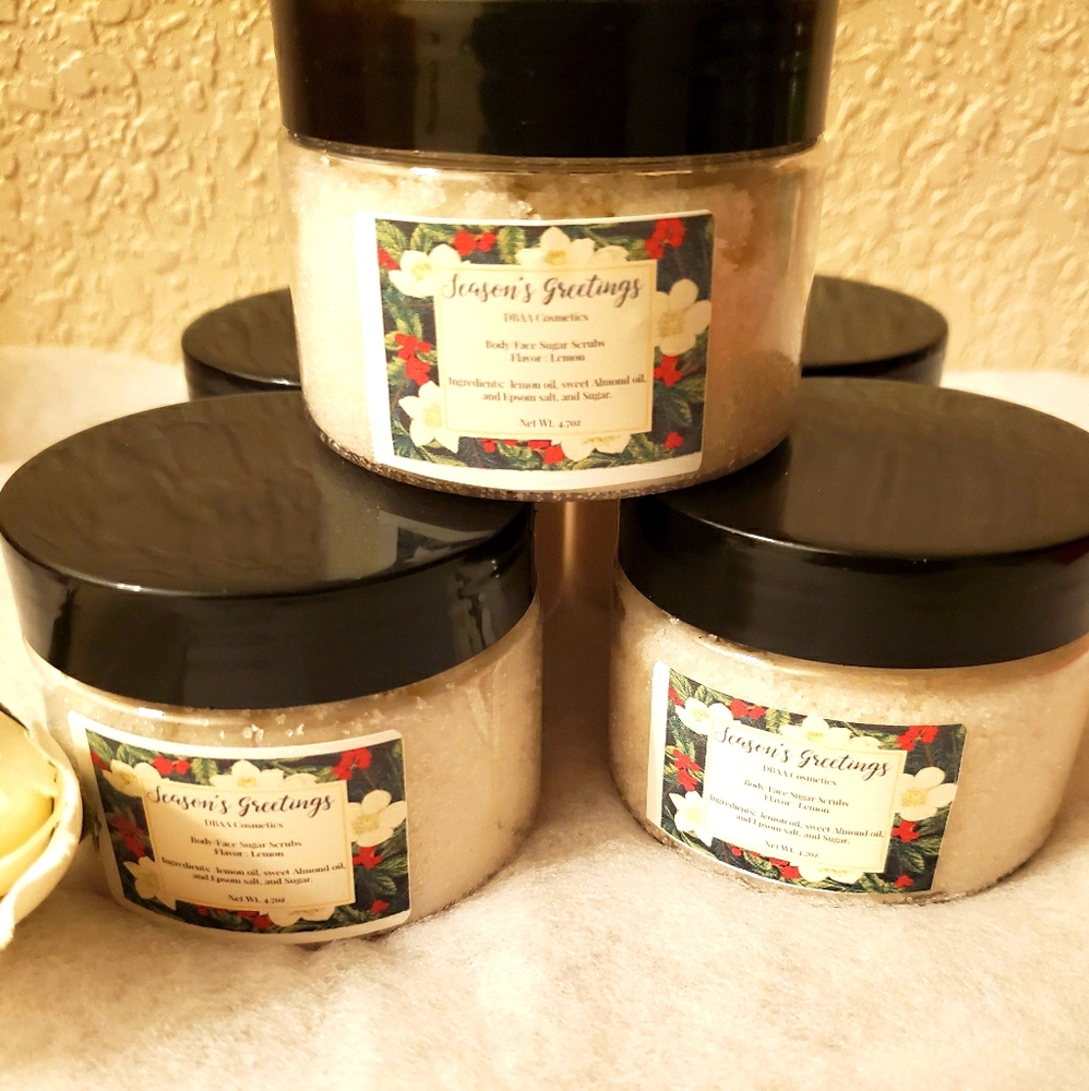 Lemon sugar scrubs